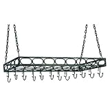 Review Old Dutch International 105RQ / Old Dutch International Rustic Rectangular Pot Rack with Hooks