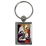 Woman with Book Picasso Key Chain