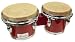 Signature Music Tunable Red Wood Bongo Set New 4613RD