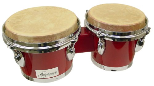 MusicalInstruments: Signature Music Tunable Red Wood Bongo Set New 4613RD