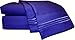 Mezzati Brushed Microfiber Bed Sheet Set - Ultra Soft and Lightweight for Ultimate Sleep Comfort, Wrinkle Free and Color Fade Resistant, 4 Piece Set (Royal Blue,Queen Size)