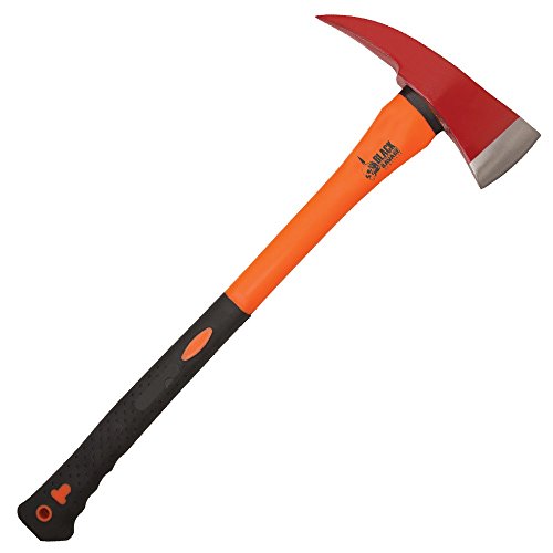 United Cutlery Black Savage Firefighter Axe, Orange/Black