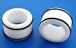 Large Gauge - 38mm / 1 1/2in - Super Acrylic Flesh Tunnels - White - Sold as a Pair