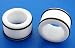 Large Gauge - 25mm / 1in - Super Acrylic Flesh Tunnels - White - Sold as a Pair