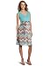 Japanese Weekend Women's Nursing Chiffon Dress, Green Orange Zig Zag, Medium