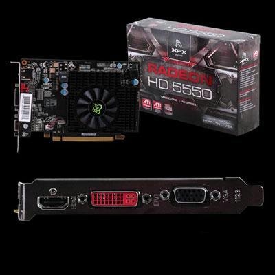 XFX Radeon HD 5550 1 GB DDR2 HDMI PCI-E 2.1 Video Card HD555XZNF2