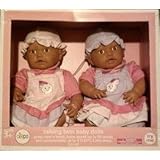 Circo Talking Twin Baby Dolls Twins Speak up to 50 Words and Communicates up to 9 Ft. - Tan Color Baby (African American, Asian,hispanic)