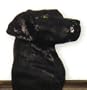 River's Edge� Animal Trailer Ball Cover; Black Lab