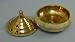 Brass Cone Incense Burner with Mother of Pearl Inlay