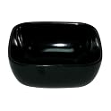 Square Melamine Dip Bowls - Black