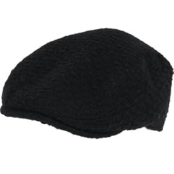 New Wool Burlap IVY Golf Driver Cabbie Hat Cap Black Medium Large