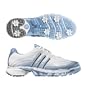 adidas Women's Powerband Sport Golf Shoe (Running White/Freeze) - Running White/Freeze 8