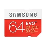 Samsung SDXCカード 64GB EVO+ Class10 UHS-I対応 (最大読出速度80MB/s:最大書込速度20MB/s) MB-SC64D/FFP