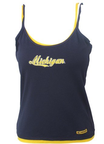 Buy Women`s Michigan Wolverines Home Stretch Faux Double Layered Camisole