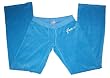 Juicy Couture Blue Velour Pants with "Famously Juicy" Sequin Detail Small