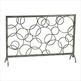 IMAGE OF Circle Fire Screen in Silver Leaf