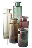 Lazy Susan Amber Apothecary Bottle, Medium