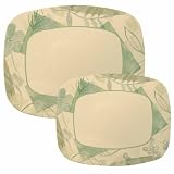 Corelle Coordinates Counter Mat, Set of 2, Textured Leaves
