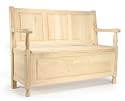 Solid Wood Entry Bench with Storage