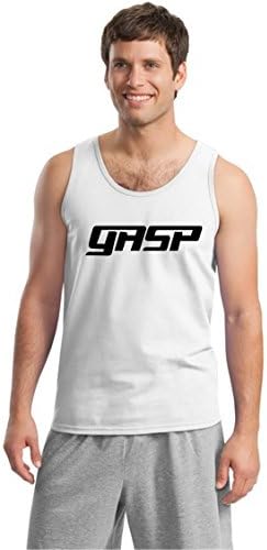 Sdeya 100% Cotton Gasp Mens Tank Small White