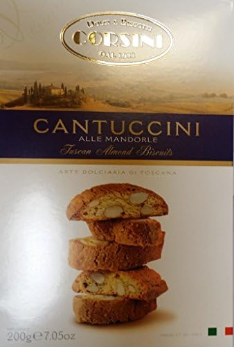 Corsini Cantuccini Tuscan Almond Biscuits 7.05 Oz (Pack of 2)
