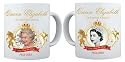 Rikki KnightTM Her Majesty Queen Elizabeth Diamond Jubilee Celebration Design 2012 Photo Quality 11 oz Ceramic Coffee Mug cup (Two Images on one mug)
