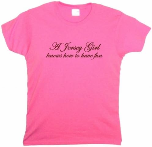 FDT Womens Lady LF T-Shirt-A Jersey Girl knows How to have Fun-Pink 3X