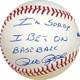 Pete Rose Signed Baseball - with I'm Sorry I Bet on Inscription - Autographed Baseballs
