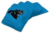 NFL Carolina Panthers Regulation Duckcloth Bean Bags (4 Pack), 16 oz, Blue
