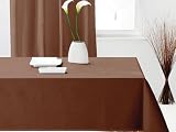 NAPPE ANTI-TACHES RECT. 140x240 cm ALIX CHOCOLAT