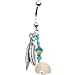 Handcrafted Native American Zuni Spirit Bear Belly Ring MADE WITH SWAROVSKI ELMENTS picture