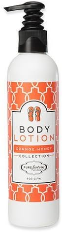 Pure Factory Flip Flop Collection Orange Honey Body Lotion, 8 ounces