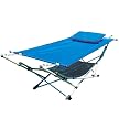 Foldaway Hammock and Stand Set - Blue