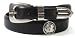 Smooth Saddle Leather Black Collegiate Belt