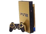 Sony PlayStation 2 (PS2) Skin - NEW - BRUSHED GOLD system skins faceplate decal mod