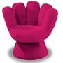 LumiSource Plush Mitt Chair, Hot Pink