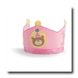 Baby Gund My First Birthday Pink Bib & Crown Set