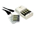 Powerex MH-C204W 1-Hr Worldwide Charger w/8 2700mAh AA batteries