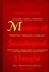Masters of Sociological Thought: Ideas in Historical and Social Context