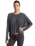 HKNB Heidi Klum for New Balance Womens Long Sleeve Oversized Crew Neck Top, Charcoal, Small 41SK2B3W47L. SL160 HKNB Heidi Klum for New Balance Womens Long Sleeve Oversized Crew Neck Top, Charcoal, Small