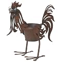 Doc the Rooster Metal Planter