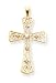 14k AA Diamond Cross Pendant