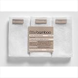 41SK3eOmZ2L. SL160  Little Bamboo Toweling Washers, 3 Pack , White