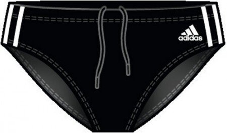 Adidas Herren Badehose 3 Stripes Authentic Trunk, black dd/white, 6, X13231