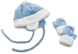 iPlay Soft & Snuggly Mittens & Ear Warmer Set-Blue 0-6 Months