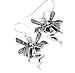 Detailed Sterling Silver Fairy or Faery Princess Pixie Hook Earrings