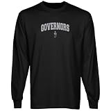 Austin Peay State Governors Black Mascot Arch Long Sleeve T-shirt