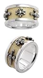 White Stingray Sword/Cross Ring