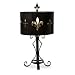 Fleur de Lis Cutwork Generous Table Lamp