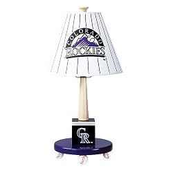 Colorado Rockies MLB Wooden Table Lamp